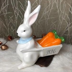 RAE DUNN FARMHOUSE HOME DECOR CERAMIC BUNNY RABBIT SPRING EASTER TABLE TOP NEW